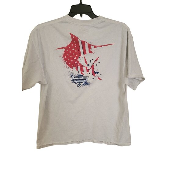 Columbia PFG Men's Billfish  Men's Red and Blue White - Picture 2 of 3